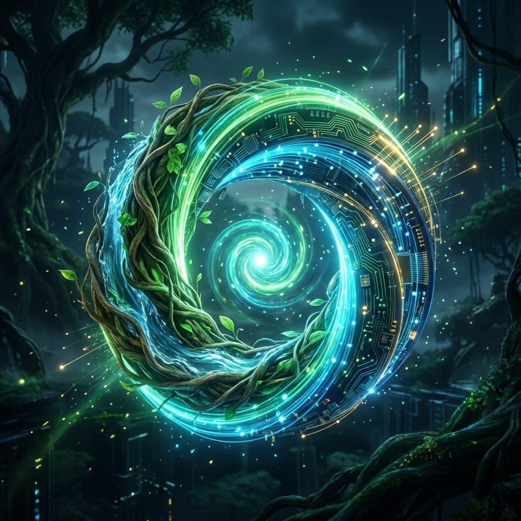 Recycling Loop Abstract Art